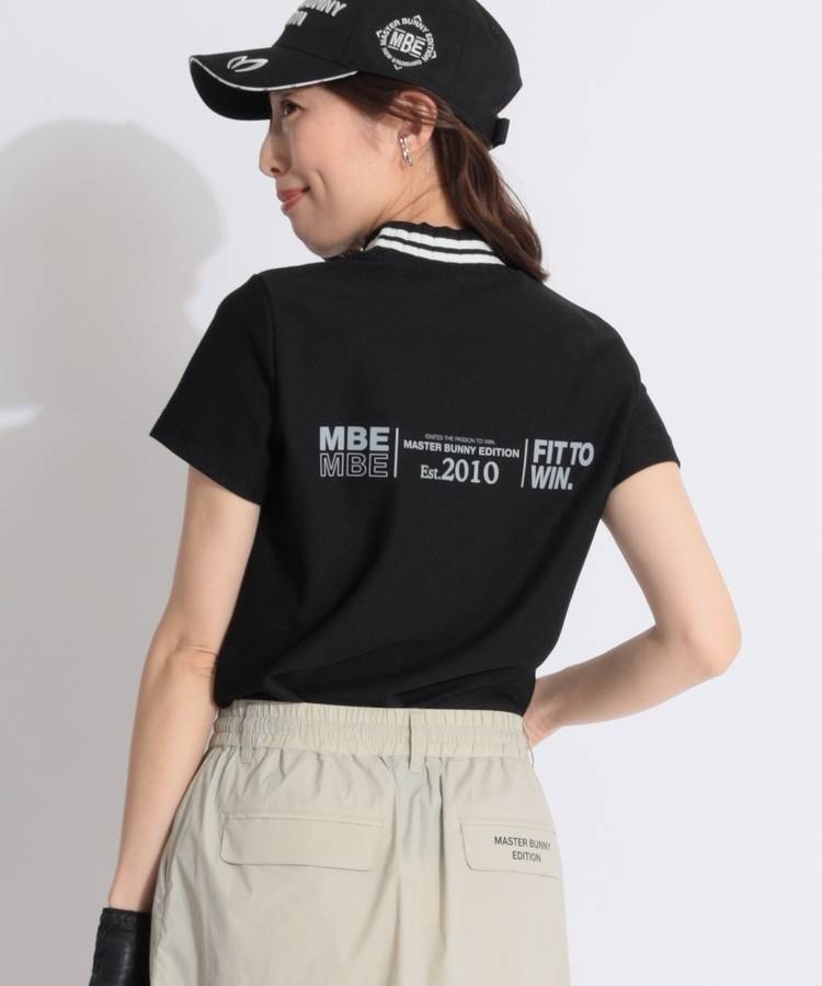 MB カルゼジャガードリブネック半袖カットソー