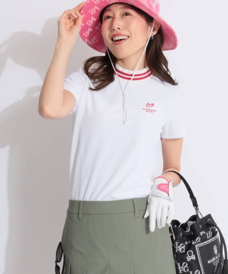 MB カルゼジャガードリブネック半袖カットソー