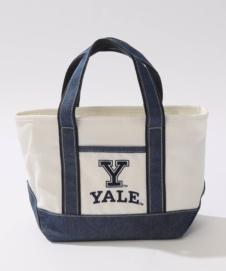 RO 【YALE_University】デニム調ロゴ刺繍カートバッグ