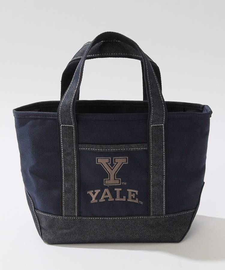 RO 【YALE_University】デニム調ロゴ刺繍カートバッグ