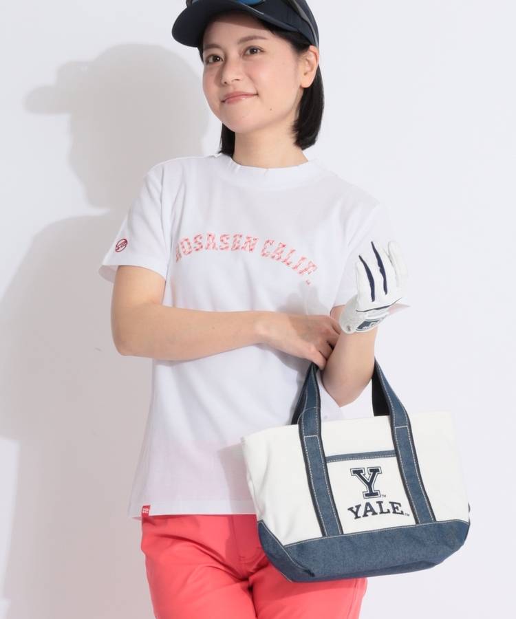 RO 【接触冷感】アーチロゴワッペンモックネック半袖カットソー