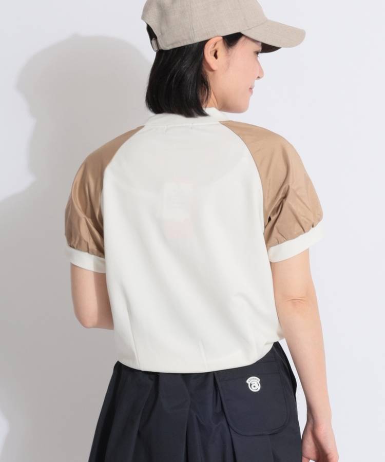 AR スリーブ切替半袖カットソー