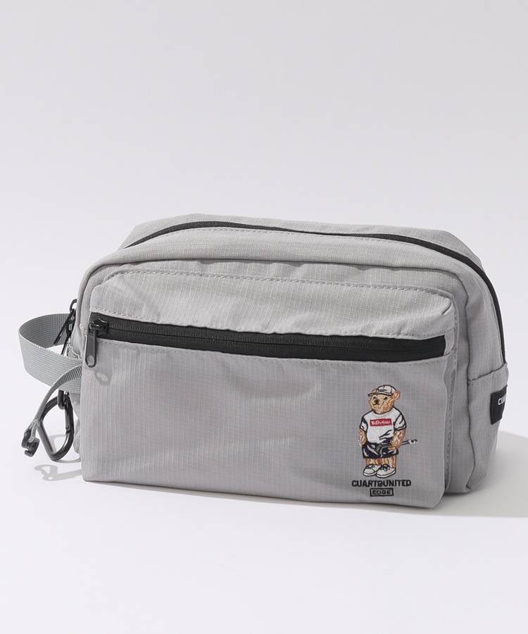 CU 【TeddyBear】ロゴ刺しゅうクラッチカートバッグ