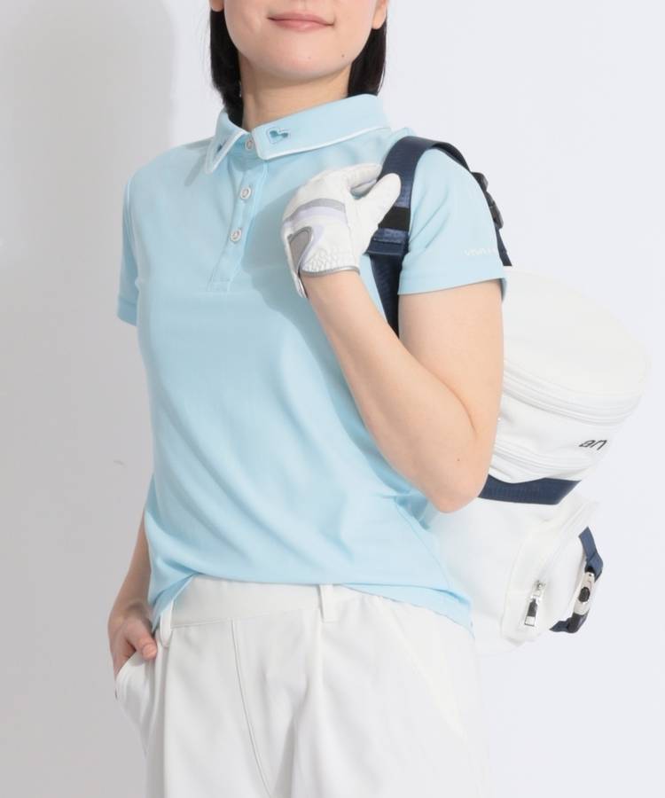 VH 【接触冷感】カッティングハート半袖ポロシャツ