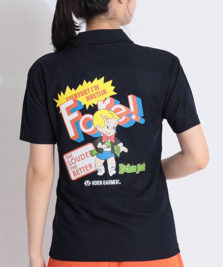 HO 【RichieRich】バックプリント半袖ポロシャツ