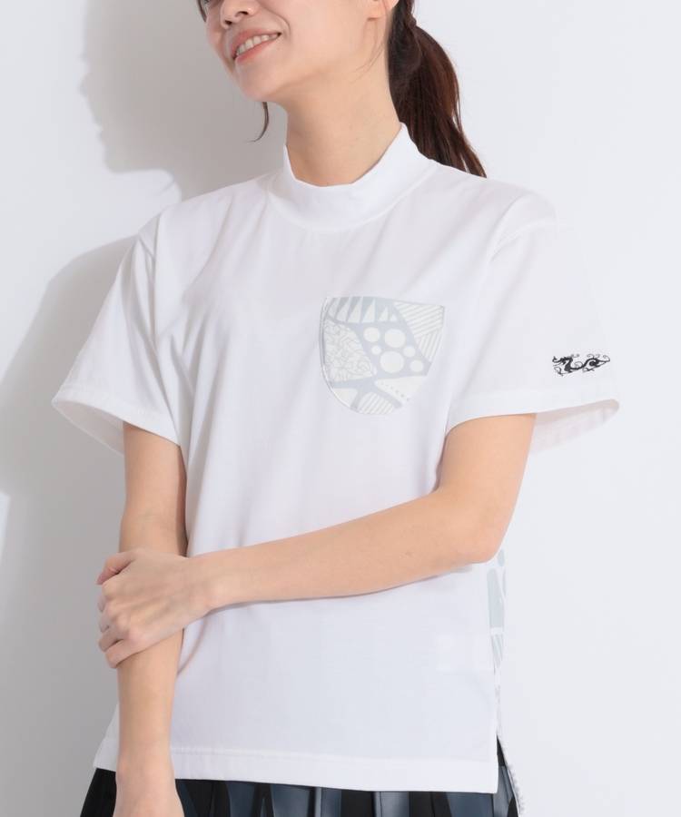 DD 【CP対象品】【AHHICHOIコラボ】モックネック半袖カットソー