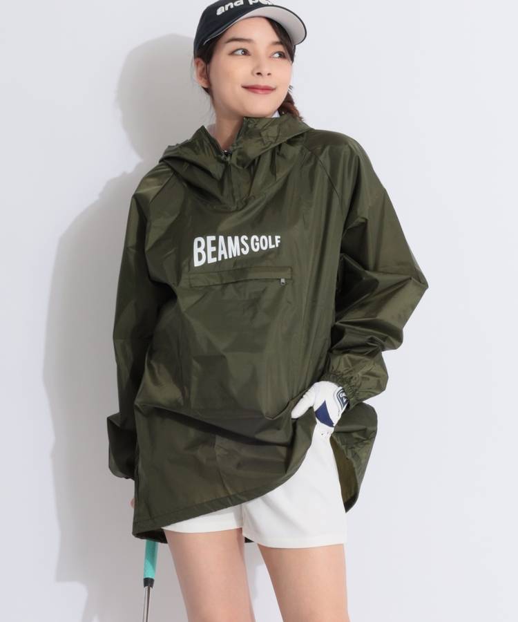 新品　BEAMS GOLF プルオーバー　アノラックパーカー ビームスゴルフ BE 【ユニセックス】【撥水】パッカブル