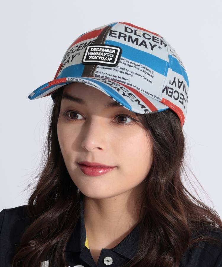 DM カラーブロックロゴキャップ