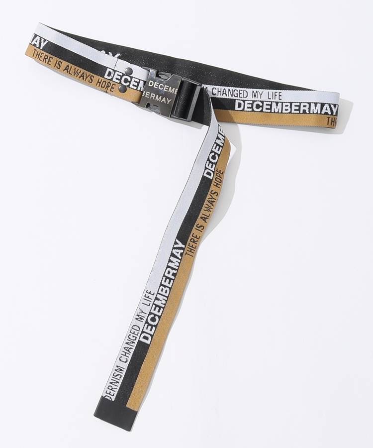 DM ジャガードロゴ配色バックルベルト