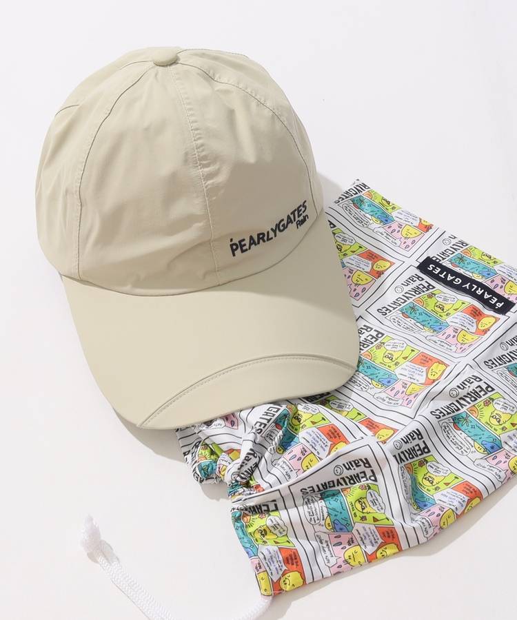 PG 【RAIN】【撥水】巾着袋付きレインキャップ