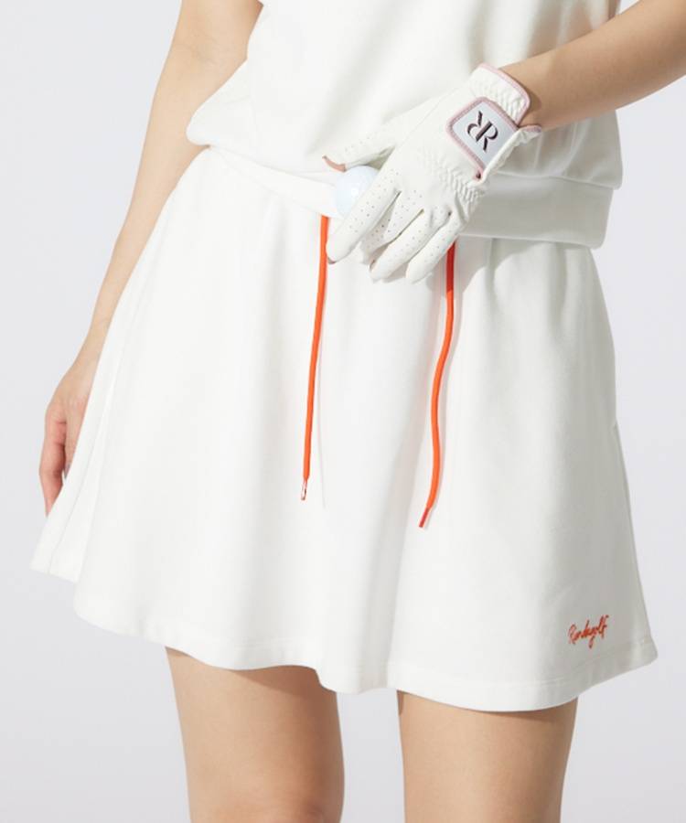 RI 一体型ぺチパンツ付きフレアスウェットスカート