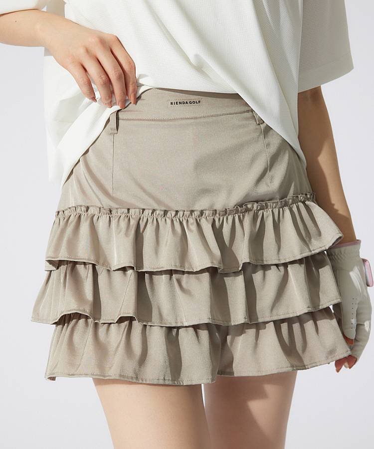 RI 一体型ぺチパンツ付きティアードスカート