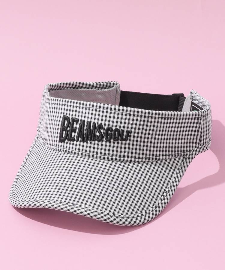 BE フロント立体ロゴ刺繍サッカーサンバイザー
