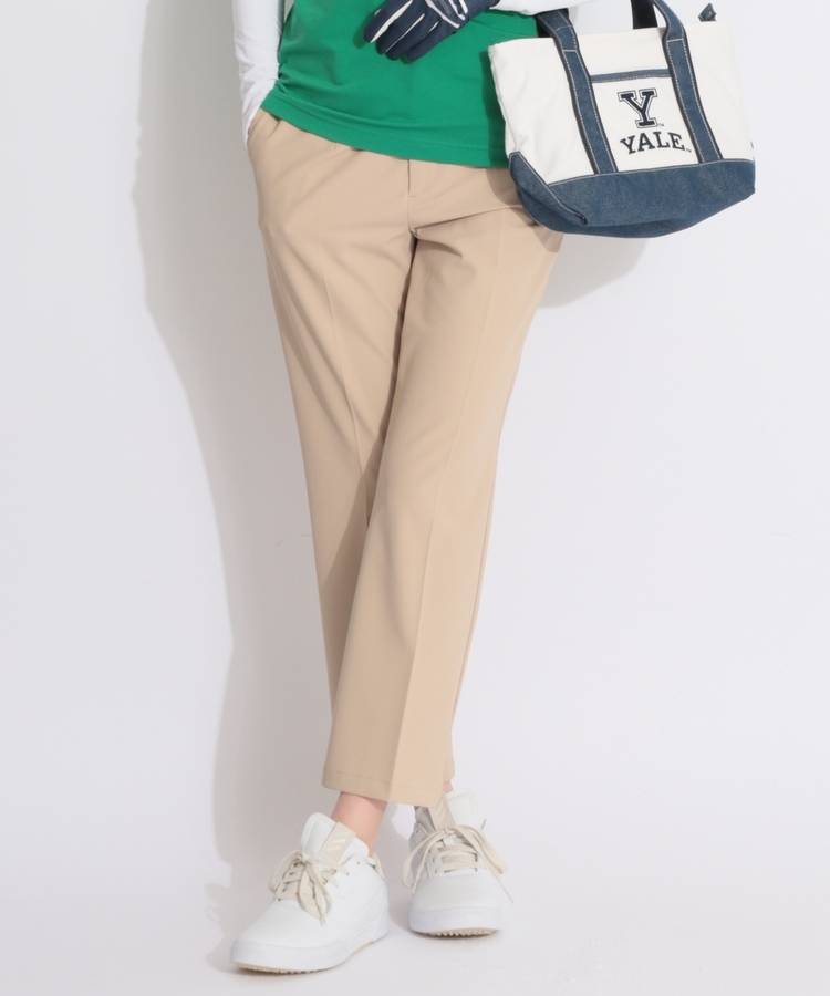 BE 【UV撥水】センタープレスストレートパンツ
