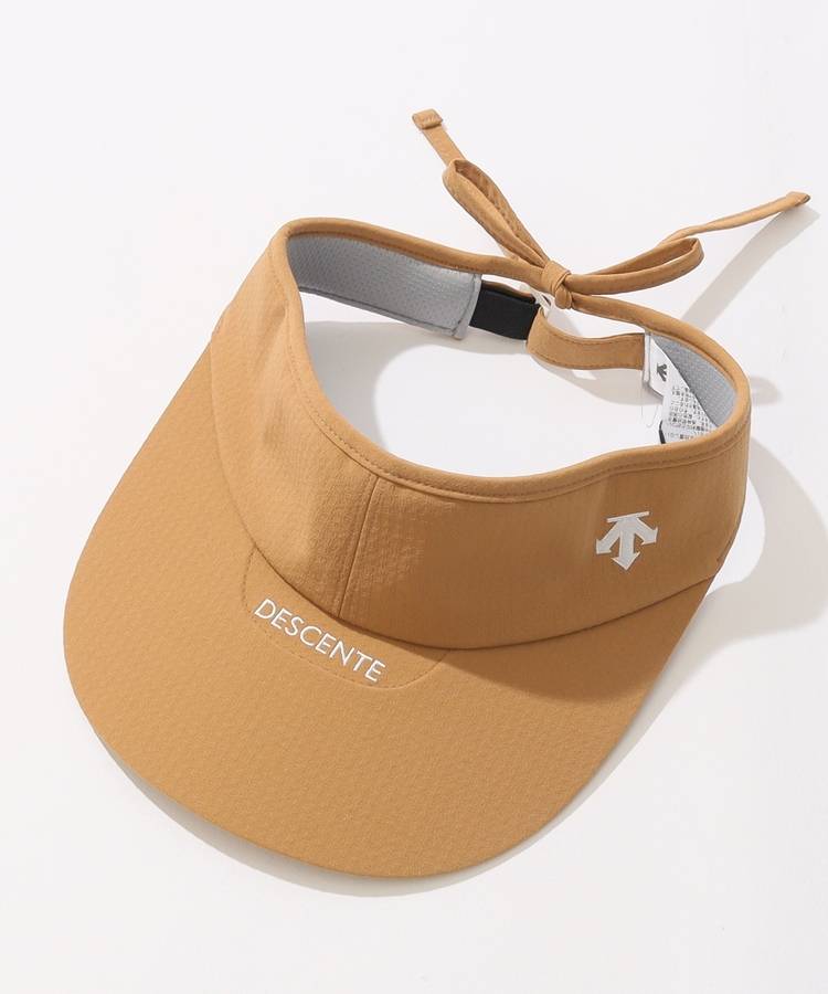 DE 【COOL】バックリボンワイドブリムサンバイザー