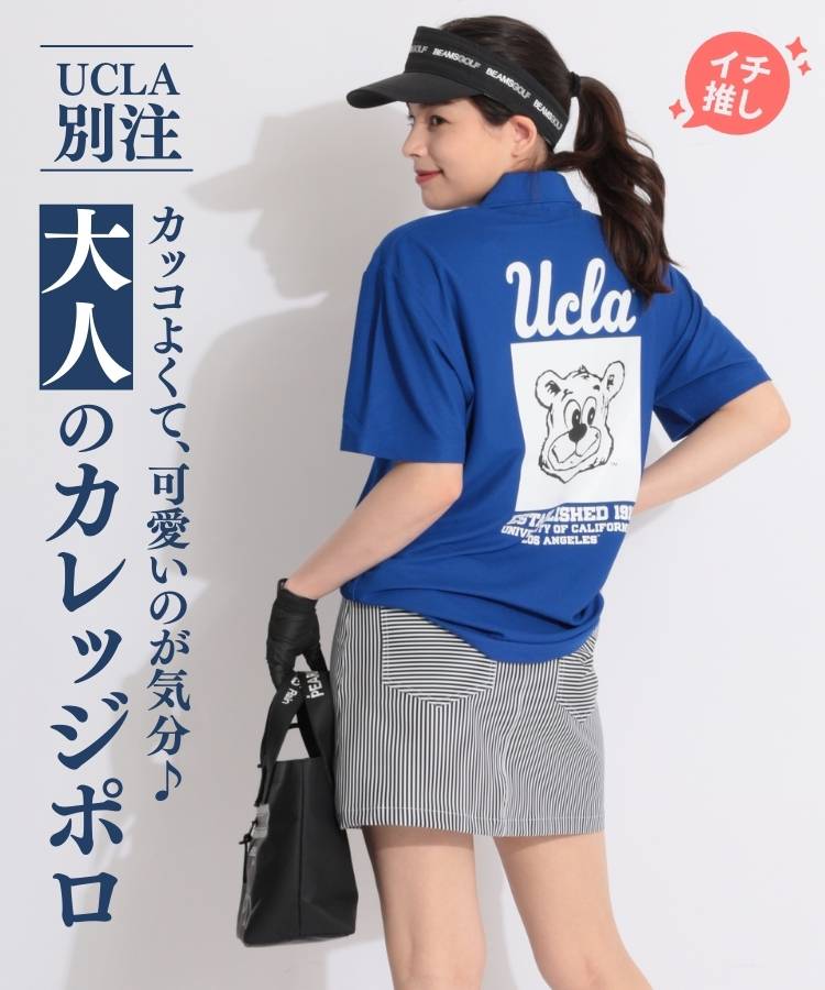 CO 【別注】【UCLA】バックプリント半袖ポロシャツ