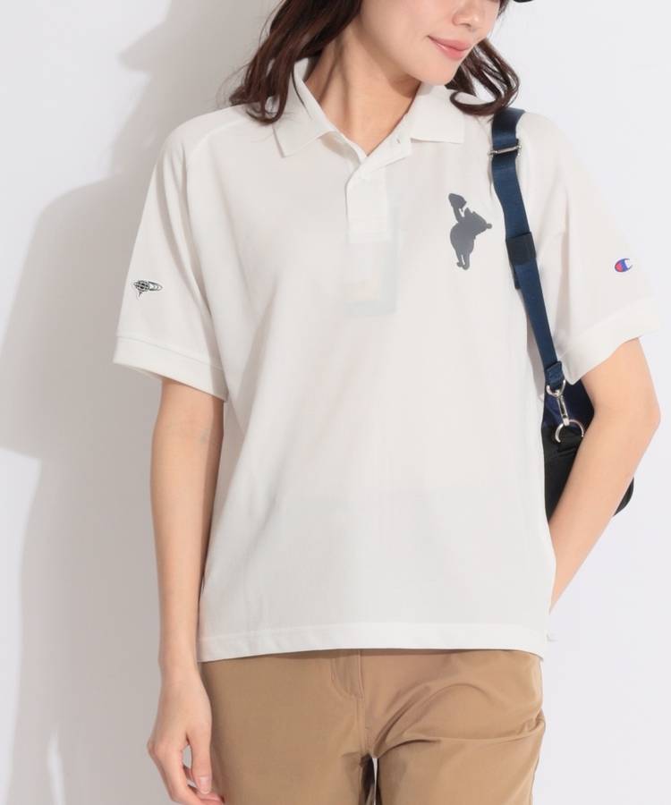 BE 【Champion×Disney】【ユニセックス】プーさん半袖ポロシャツ
