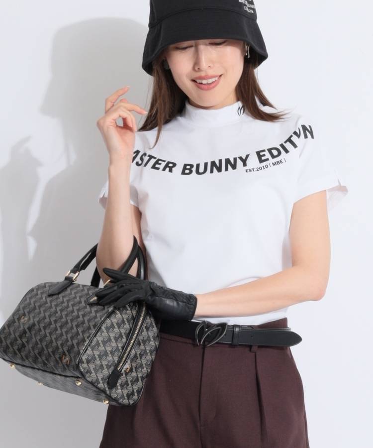 MB 【軽量ストレッチ】アーチロゴフレンチスリーブカットソー