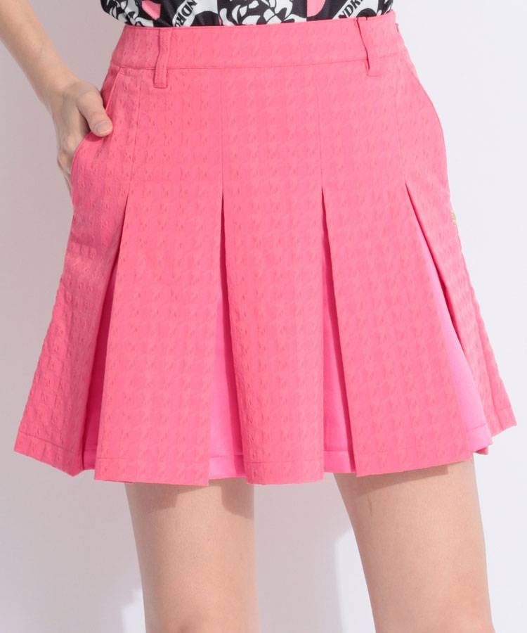 SA 【ストレッチ】千鳥楊柳タックプリーツスカート