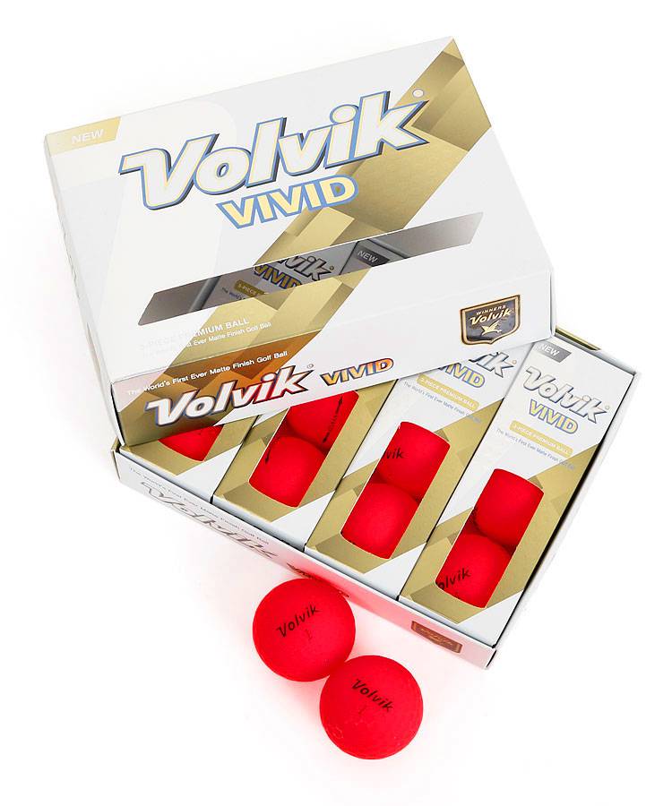 VO Volvik◆Vividカラーボールセット(レッド)