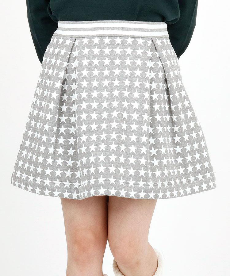 最高品質の素材  黒 白 スカート スター 星柄 00 中綿入りスカート パーリーゲイツ ウエア(女性用)