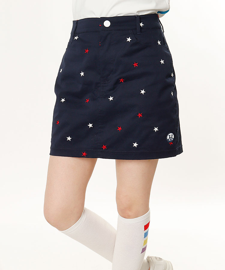 HO STAR刺繍♪総柄スカート