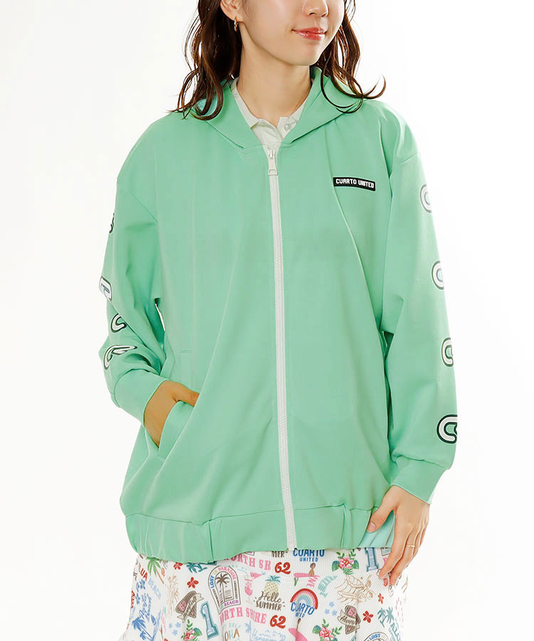 フード付パーカー レディースゴルフウェア通販 Curucuru Select キュルキュル セレクト 人気女子ゴルフウェアショップ