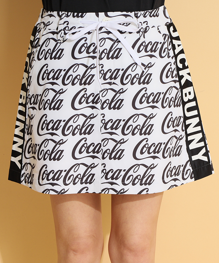 JB 【アウトレット】CocaColaロゴ総柄★冷感ツイルスカート