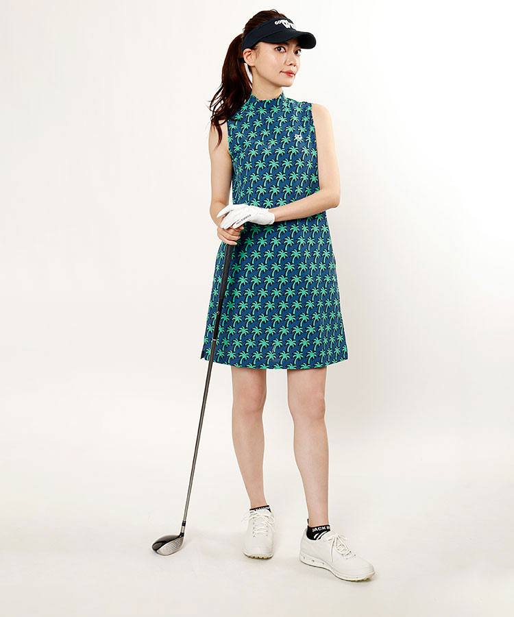 ヴィトゥエルヴ Vi 水玉star ウエスト切替半袖ワンピ レディースゴルフウェア通販 キュルキュルセレクト Curucuru Select
