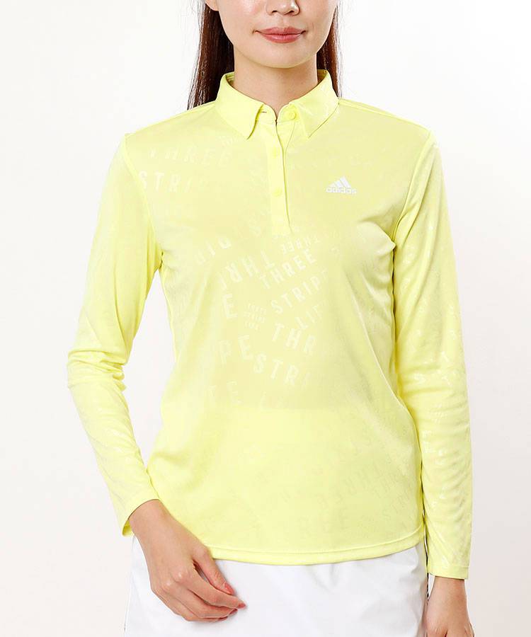 アディダスゴルフ AG 吸汗速乾BACKライン長袖ポロシャツ レディース