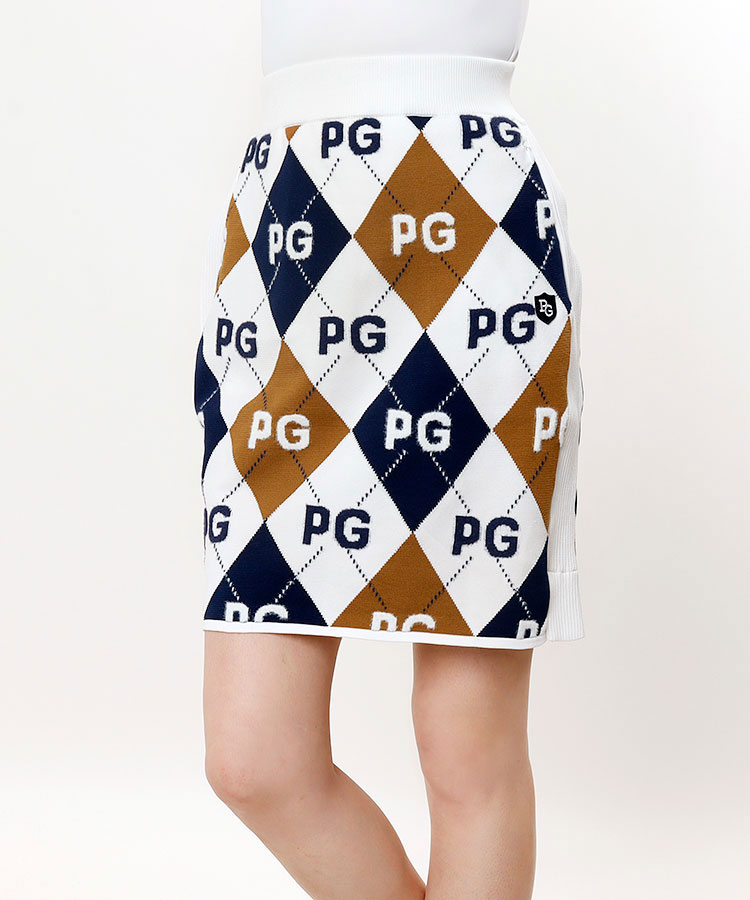 PG ロゴ入りアーガイル★ニットスカート【10000円均一】