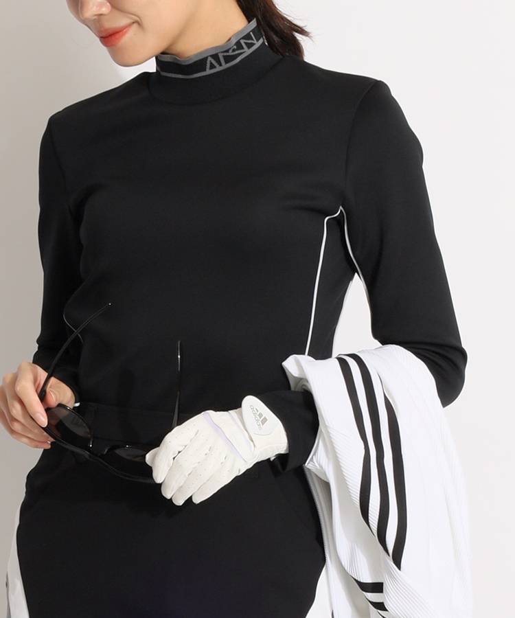 AS インサイドLINE長袖モックネックカットソー