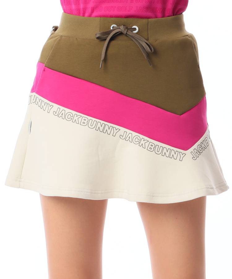 JB 【アウトレット】一体型ペチパンツ◆配色フレアスカート【7000円均一】