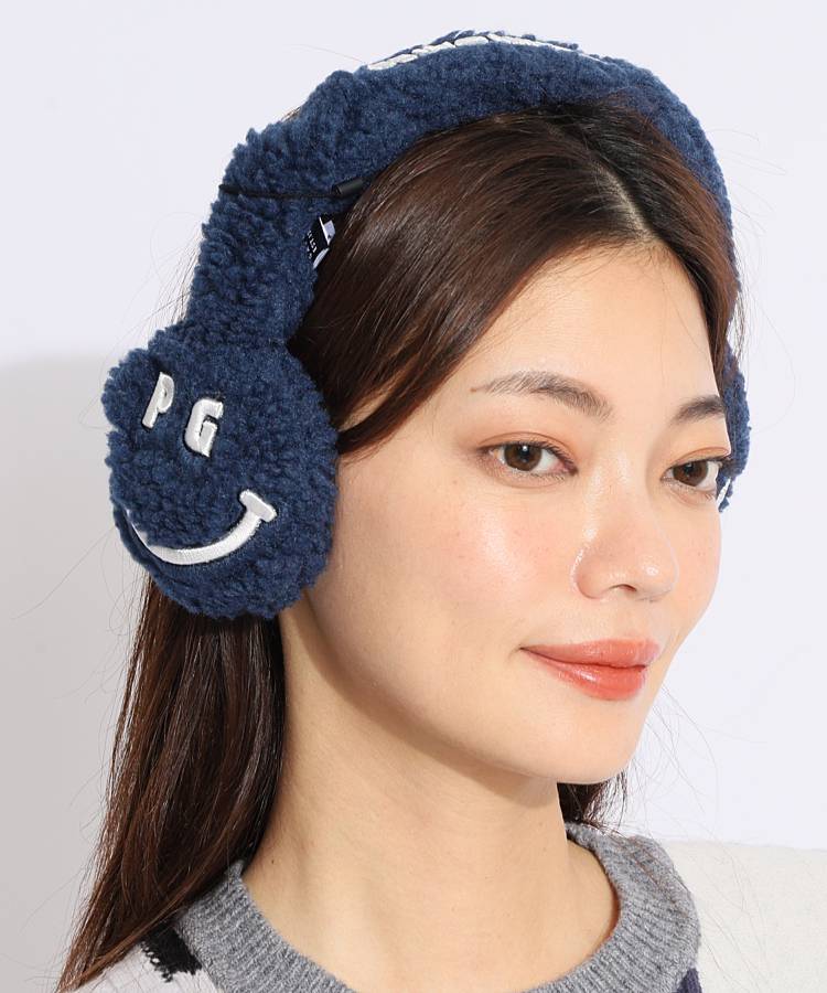 PG PGニコちゃんボアフリースイヤーマフ