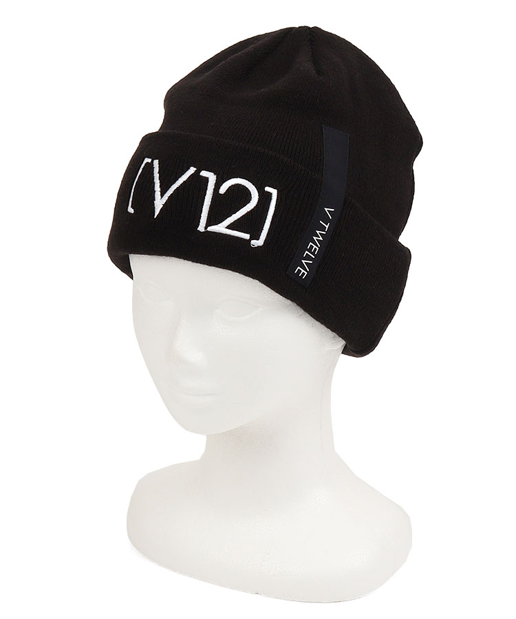 VI LOGOテープ付き★折り返しニット帽