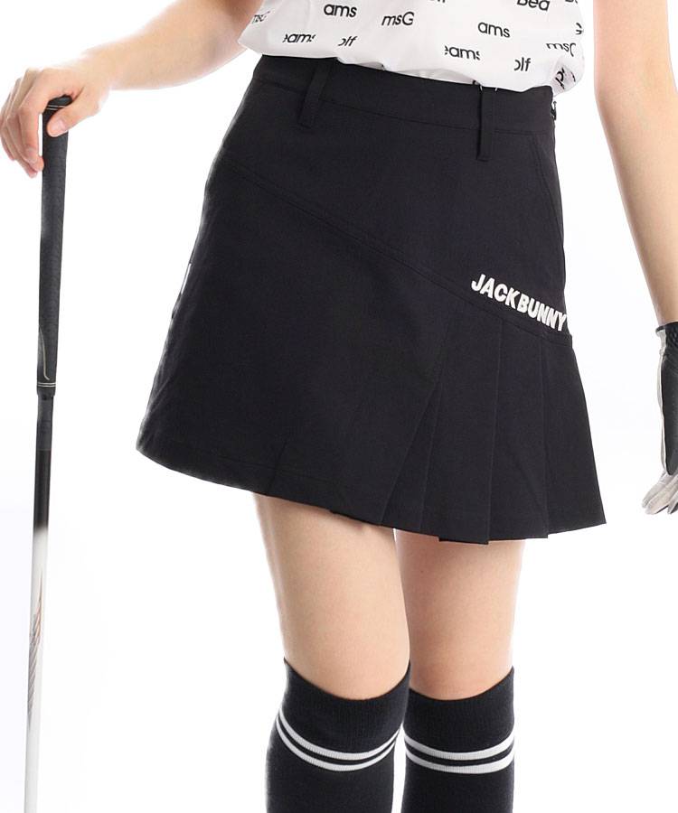 JB アシメプリーツ一体型ペチパンツスカート