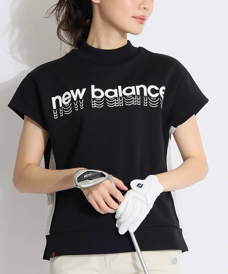 NB モックネックフレンチスリーブカットソー