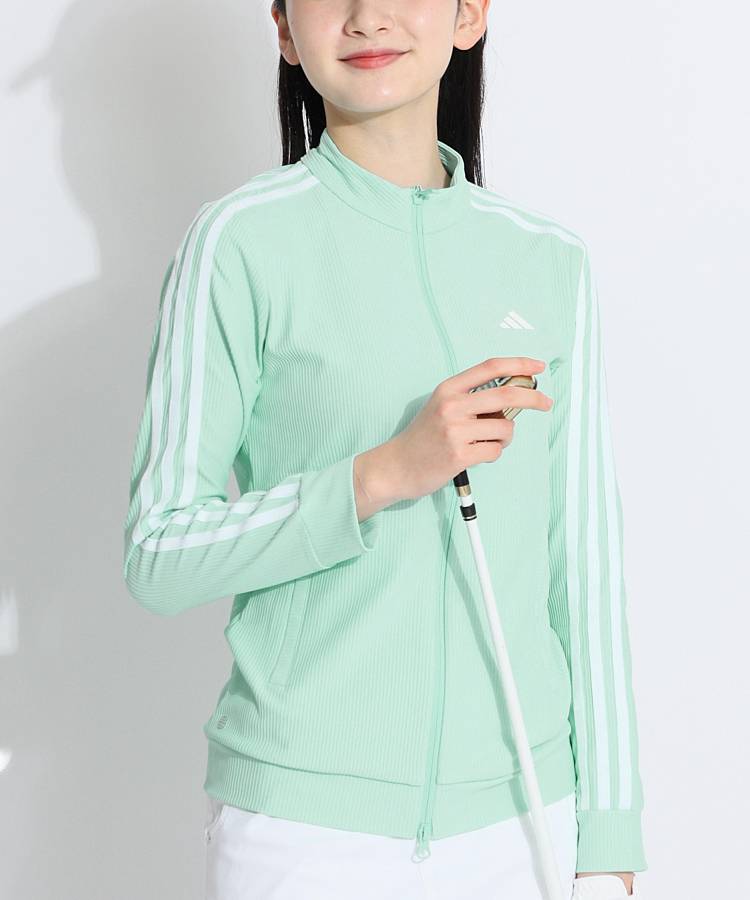 アディダスゴルフアウトレット AG スリーストライプスジップリブ