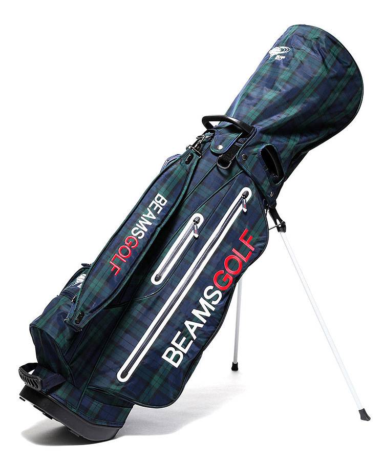 BE ブラックウォッチ柄スタンドキャディバッグ