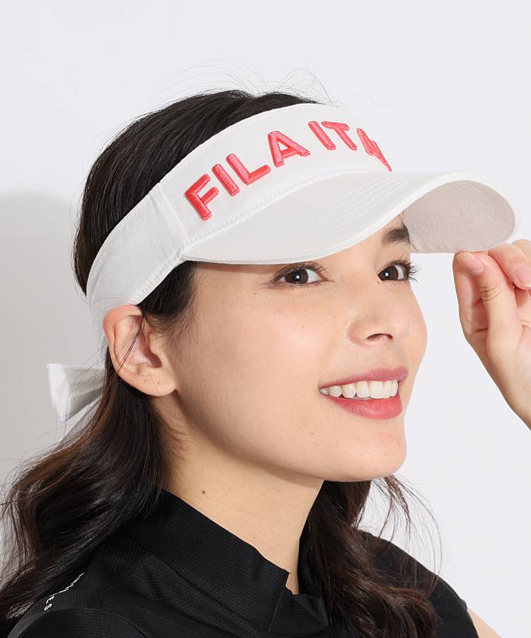 FG バックリボン3Dロゴサンバイザー