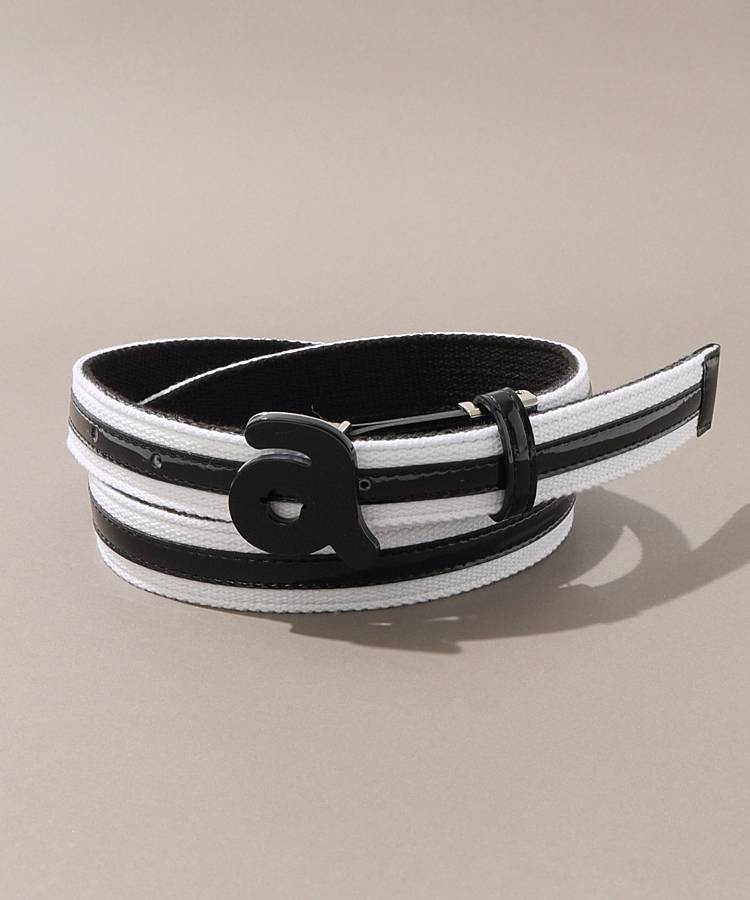 アルチビオ AR 合皮切替バイカラーニットベルト レディース