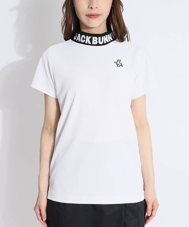 JB ネックLOGOハニカムメッシュ半袖カットソー