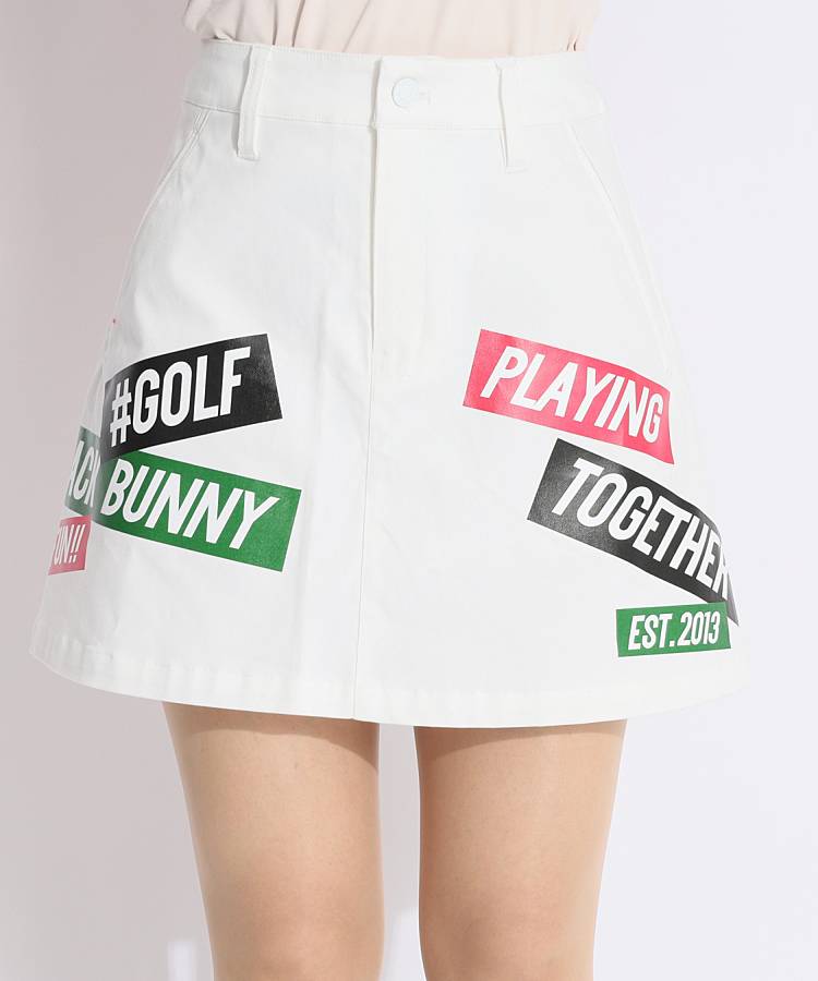 JB 【CP対象品】一体型ペチパンツカラフルプリントスカート