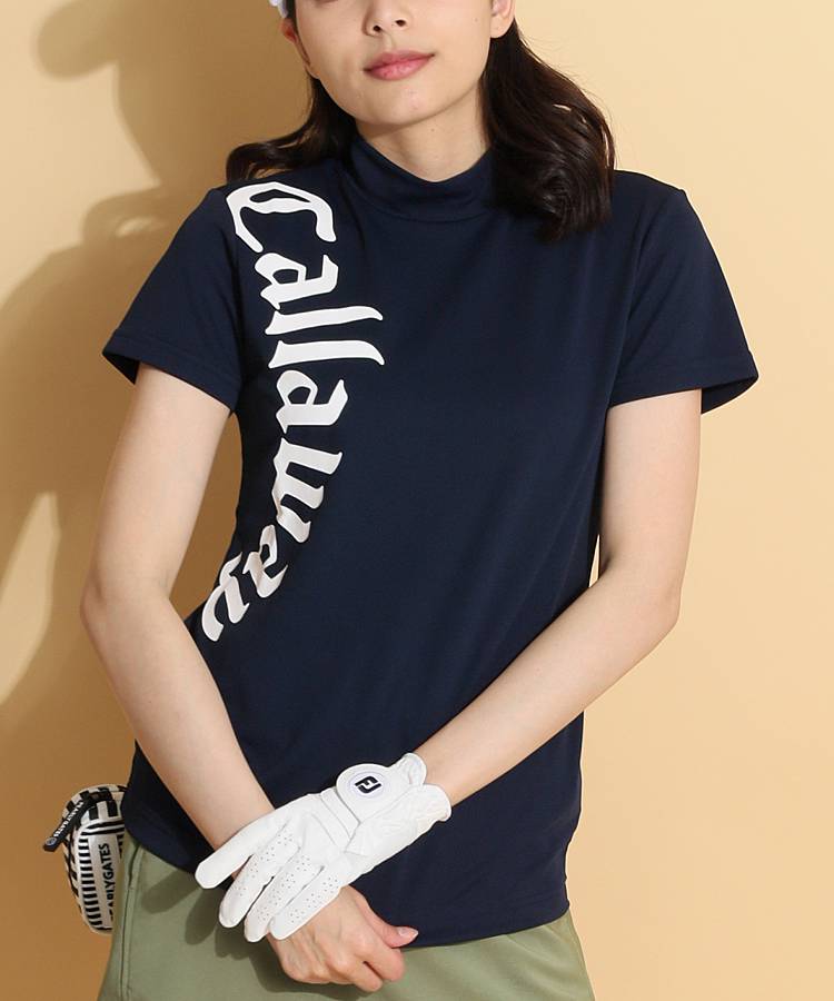CA サイドBigロゴモックネック半袖カットソー